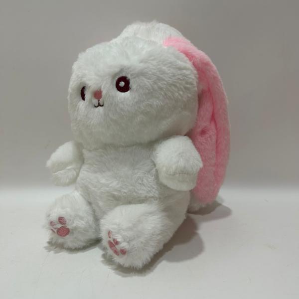 18cm 7 Rosa& Branca Plumes de Páscoa Coelhinho de Brinquedo Coelhinho Animal Recheado em Cenoura