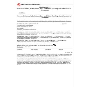 Shenzhen GLGNET Electronics Co., LTD Certifications