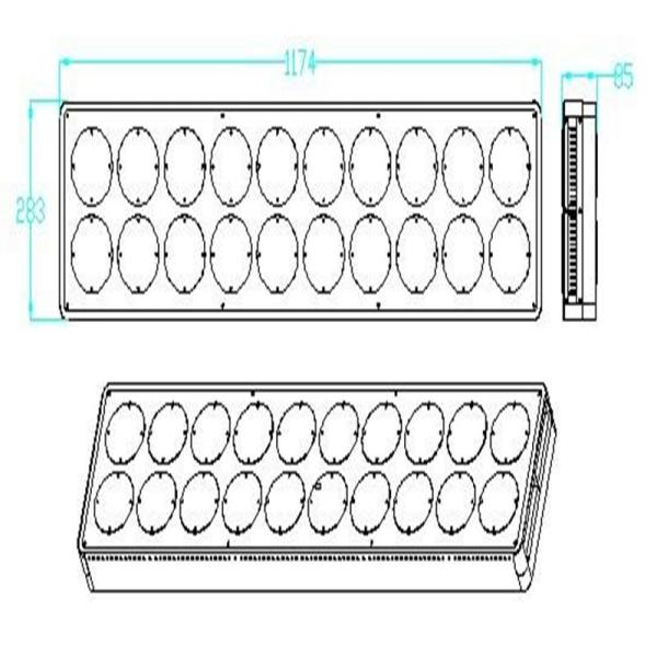 300*3W Apollo 20 LED grow light / full spectrum plant led light for hydroponics grow tent