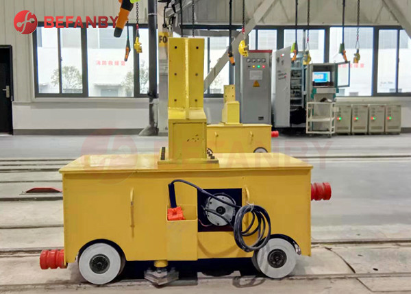 Steel Rolls Warehouse 20m/Min 1T On Rail Transfer Cart