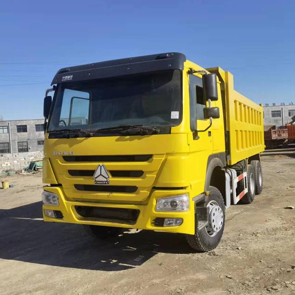 Used Howo 6x4 Dump Truck 24 Cubic Meter Cargo Tank Length 4.2-5.3m and Touch Screen