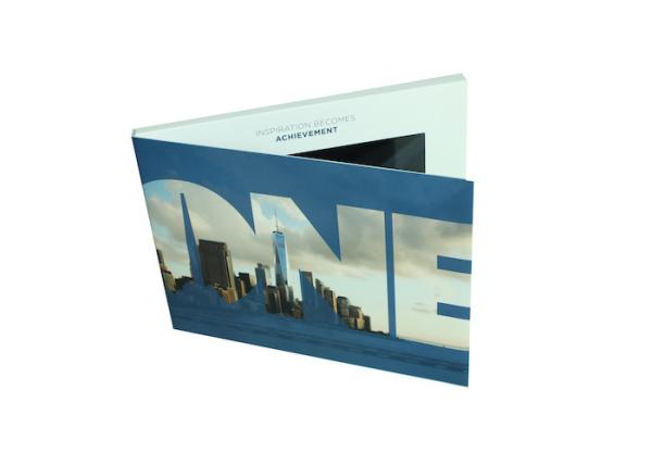 Multi - page handmade lcd video greeting card for business promotional