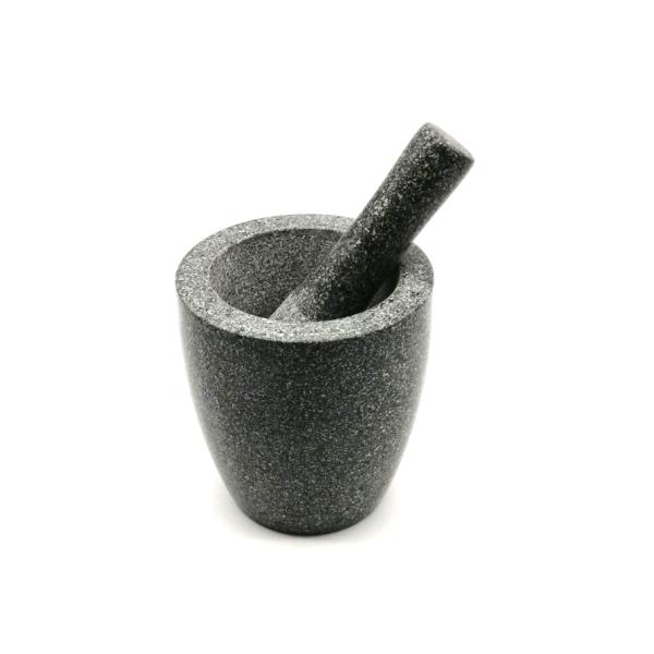 Natural Granite Stone Mortar And Pestle Set Spice Herb Grinder