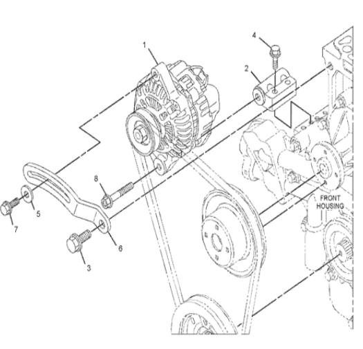 3855043 385-5043 Alternator Excavator Engine Parts For 308E 308E CR 308E SR 308E2 CR