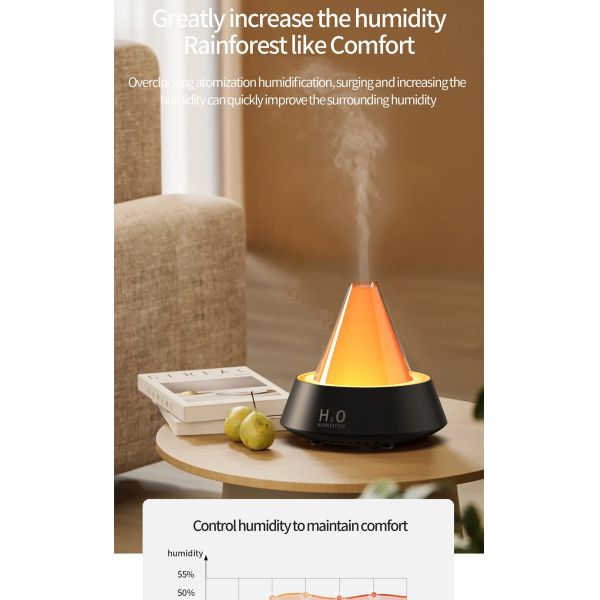 Ultrasonic Aroma Diffuser And Humidifier With Silent Operation Ultrasonic Humidifier