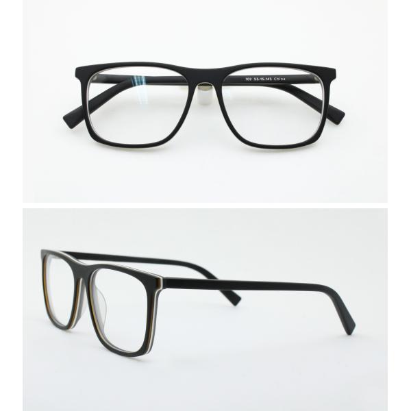 Matt Black Acetate Big Square Eyeglasses Optical Frames for Ladies and Gentlemen Unisex Daily Outdoor Reading glasses