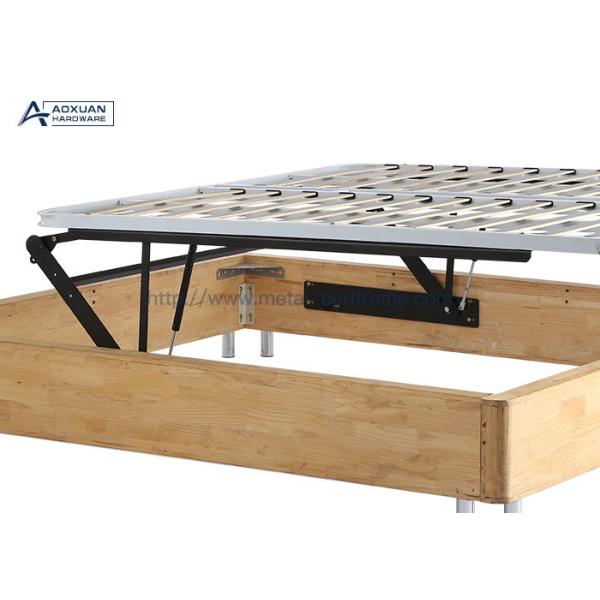 Black Heavy Duty Bed Lifting Mechanism , Gas Lift Storage Bed Mechanism
