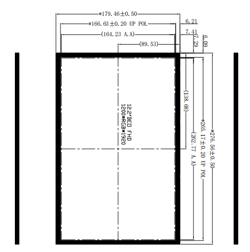 BOE 12.2 Inch TFT LCD Module with 1920x1200 WUXGA Resolution 1000 cd/m² High Brightness and LVDS 45 Pin Interface