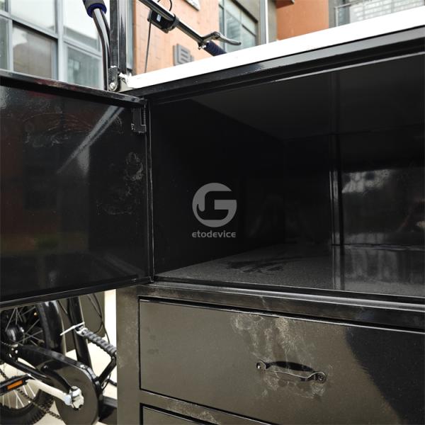 Bakery Application Fields Any Color Commercial Coffee Cart Bike Food Vending Bicycle