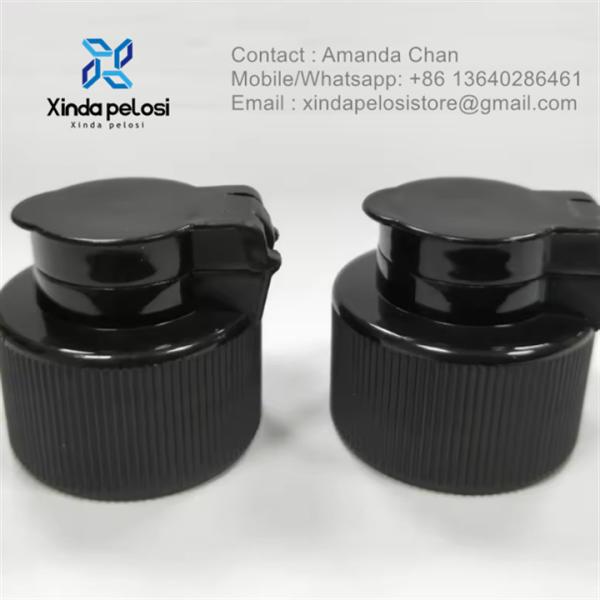 Fábrica de venda por atacado de plástico de limpeza de plástico suave Flip Detergente garrafa tampa com tampa de parafuso