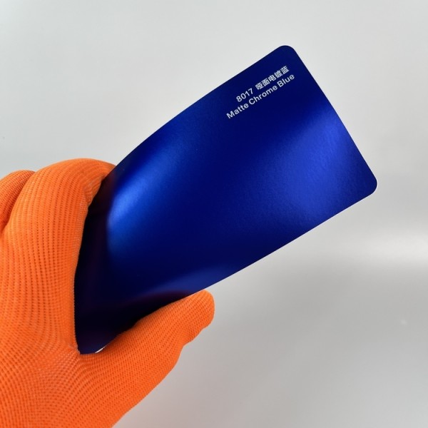 Matte Chrome Blue  Car Wrap Vinyl Full Body Wrap Car Vinyl 3m Matte Blue Vinyl Wrap Electroplating Color Changing Film