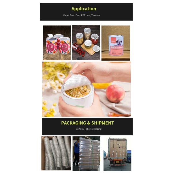 Крышка корки SGS полноразмерная алюминиевая легкая для еды может упаковывающ