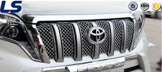 Car Stainess Still Mesh Grille Insect Nets for Toyota Prado Fj150 2014+