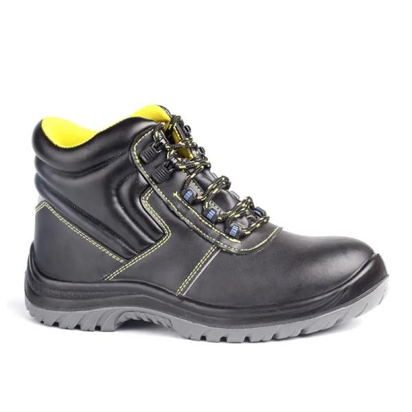 Ingénieurs chaussures de sécurité industrielles en acier orteil imperméable chaussures de sécurité en cuir lisse