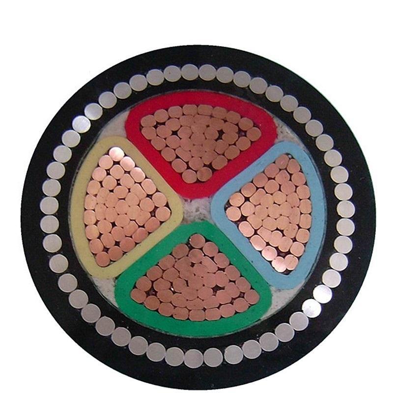 4 Core 50mm 70mm 95mm 120mm 150mm 185mm 240mm XLPE PVC Copper SWA Electric Power Cable 600/1000V Black Hongda Underground