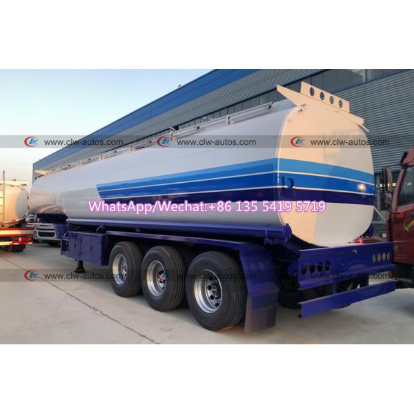 45m3 Tri Axle Q235 Carbon Steel Fuel Truck Trailer