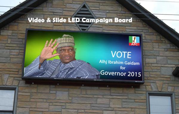 P10 Multi Color LED Display Front Access LED Video Billboards 10000 dots / sqm
