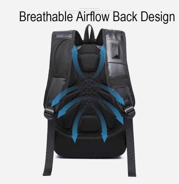 Hard EVA Shell Business Custom Travel Backpack Big Size 16.14x10.43x1.18