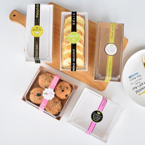 Printed Recycled Rectangle Craft Paper Box Food For Take Away