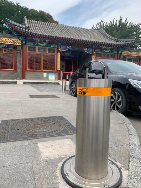 Estacionamento de hotel feito fácil 304 aço inoxidável ZASP Bollard com luz LED Bollard