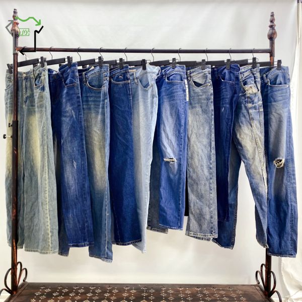 Second-Hand Women's Brand Jeans Skinny Baggy Mixed Woman Jeans Second Hand for Women Used Luxury Clothes in Bales Used Brand Clothes