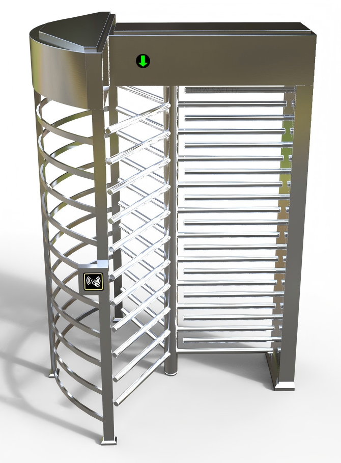 304 Stainless steel Full-height Turnstile  for  Gym
