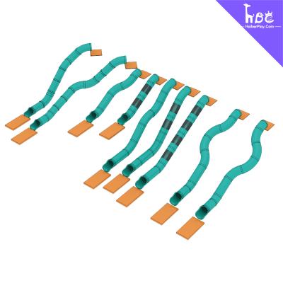 FDA-Grade HDPE Slide Durable Fiberglass Reinforced Design For Haiber Playground
