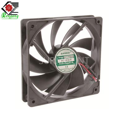 Square Ball Bearing 120mm Axial Fan Large Air Volume With 9 Blades