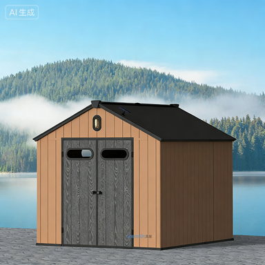 Outdoor Garden Tool Shed: Detachable Mobile Storage Shed for Courtyard & Open-Air Balcony