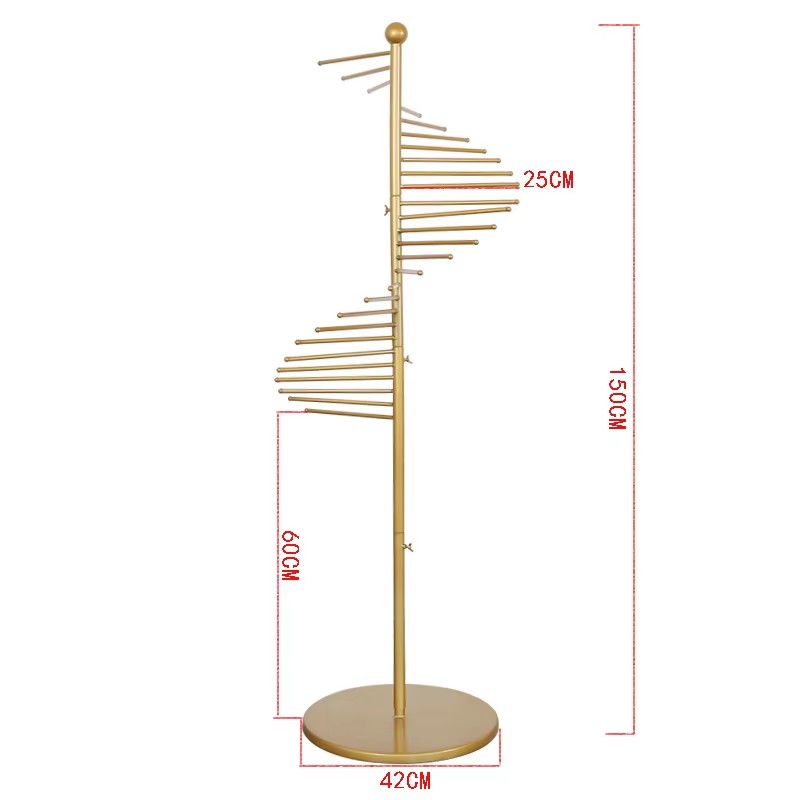 Hot Selling Scarf and Jacket Display Rack Occupying Small Clothing Store Display Rack Floor Standing Display Rack Storage Rack