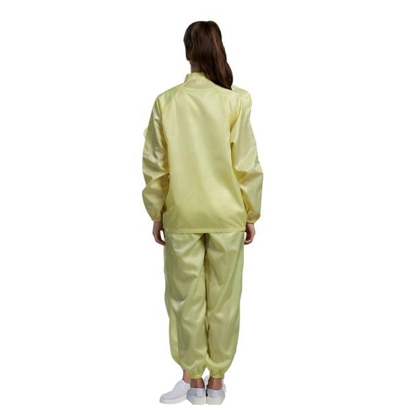 Cleanroom Elastic Cuff Anti Static Garments OEM ESD Safe Clothing
