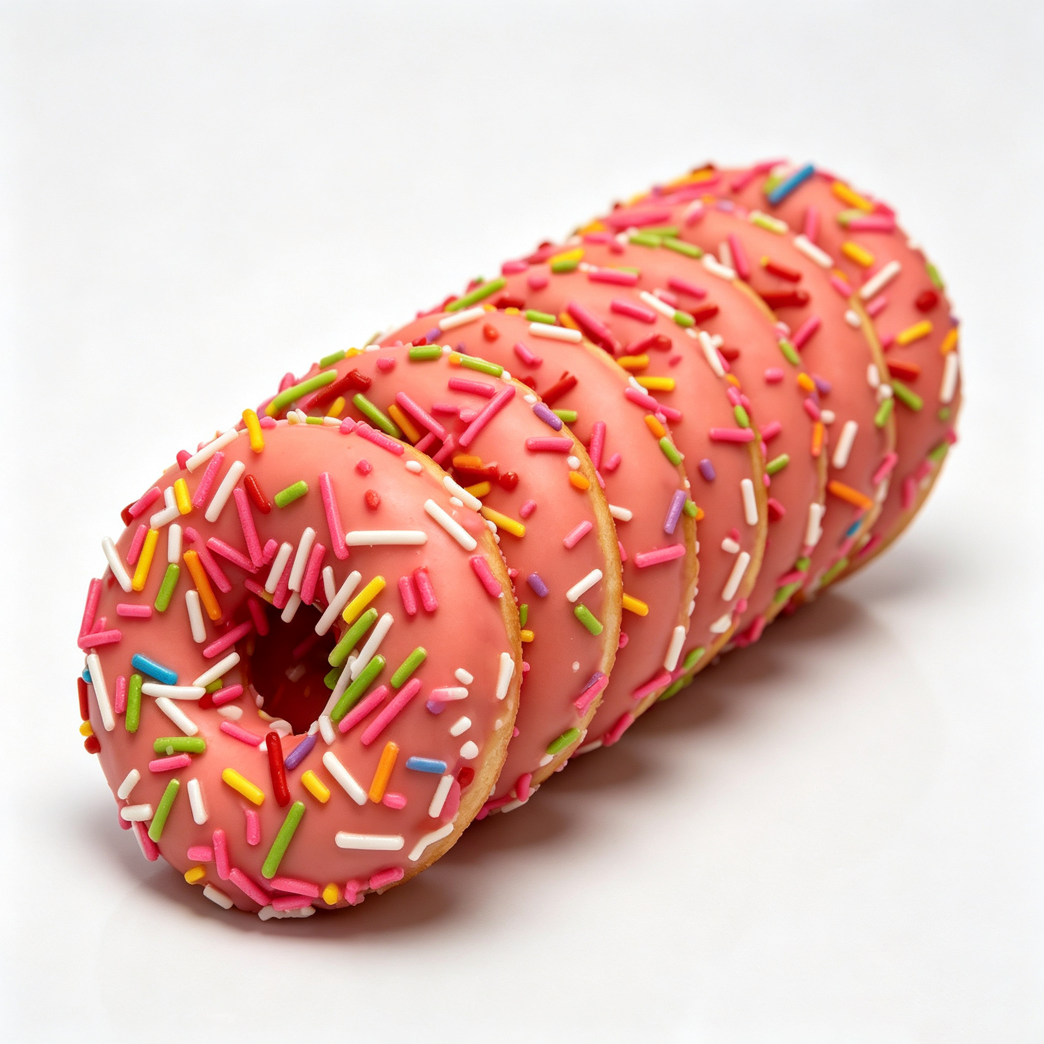 Distinct Ring Shape Sweet Donut-Shaped Cookies (Strawberry Flavor) Shareable Dessert