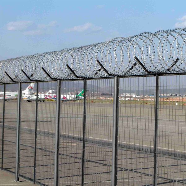AOA Fence Security Fence Featuring Multiple Panel Heights and Lengths with Galvanized and PVC Coated Surface Treatments