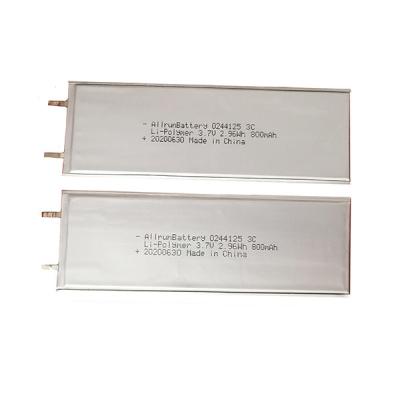 3C Discharge 3.7 V 800mAh LiPo Battery Ultra Thin LiPo Polymer Battery