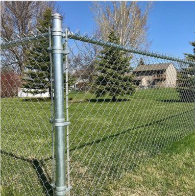 5 pés de elo de corrente Mesh Fencing 6gauge galvanizaram o verde para os esportes moídos
