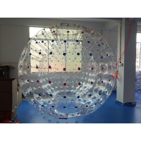 Grass 0.8mm PVC Inflatable Human Sized Hamster Ball For Playground