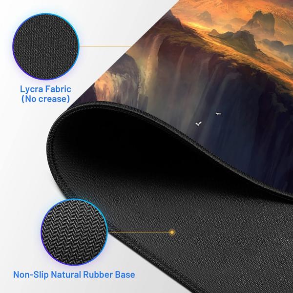 100% Eco-Friendly Non-Toxic Large Mouse Pad for Gaming and Office Customized Design