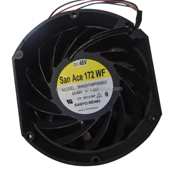 Sanyo Denki Fan 9WG5748P5H003  48v Dc Fan 1.62A  Original Brushless Aluminum Frame Axial Cooling Fan Industrial Radiator Fan