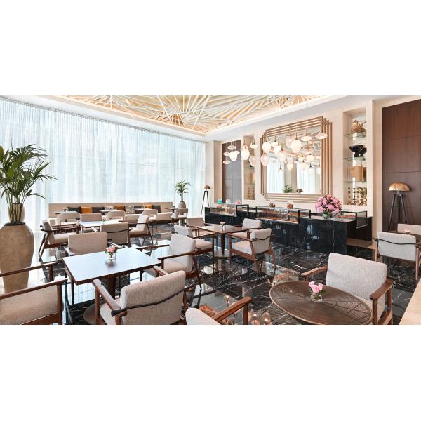 Оттенок Fnurnitures облицовки + света черного дерева наборов спальни мебели гостиницы звезды Sofitel 5 стандартный