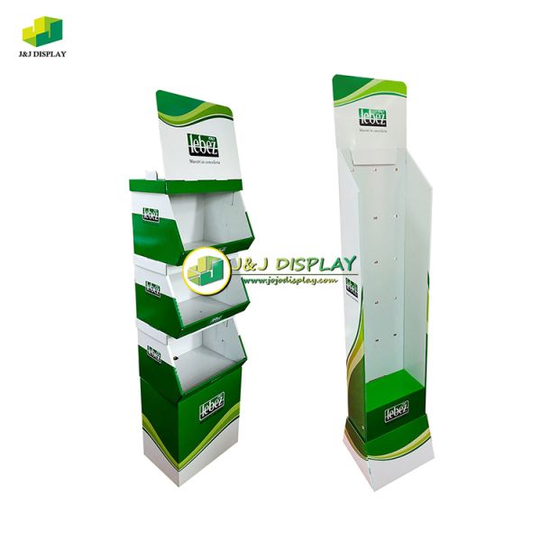 Sationery Cardboard Display Stand Pencil Case Pop Stackable Hook Floor Display