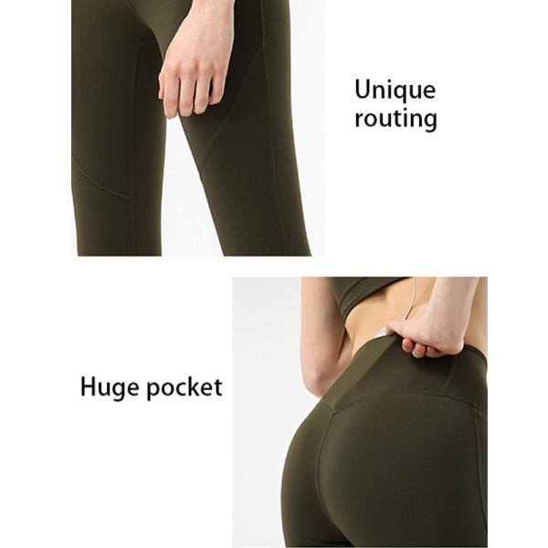 Обнаженный набор йоги одевает нейлон вспотел наборы тазобедренного подъема Wicking двухкусочные атлетические