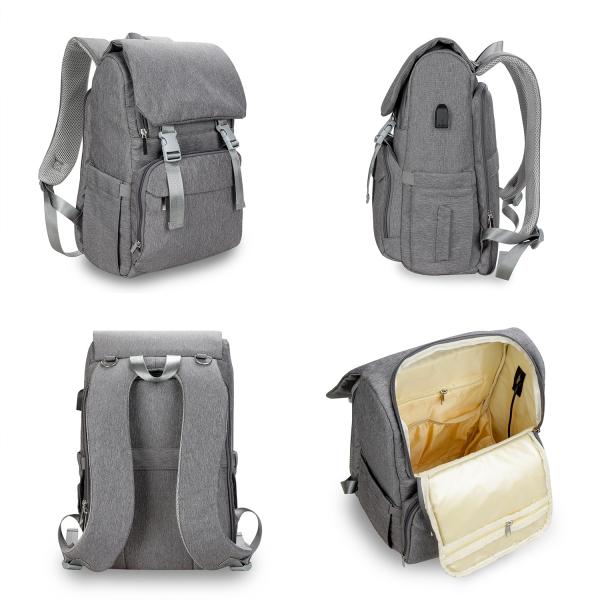 Waterproof Mommy Diaper Bag Large Capacity Backpack Organizer Multifunction Baby Bags With Stroller Strap For Mom&Dad