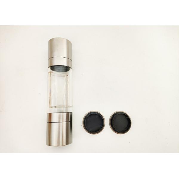 Двойной 2 в 1 Смеситель для пряностей Соль и перец Смеситель для домашних нужд Нержавеющая сталь Ручная соленая перечная мельница