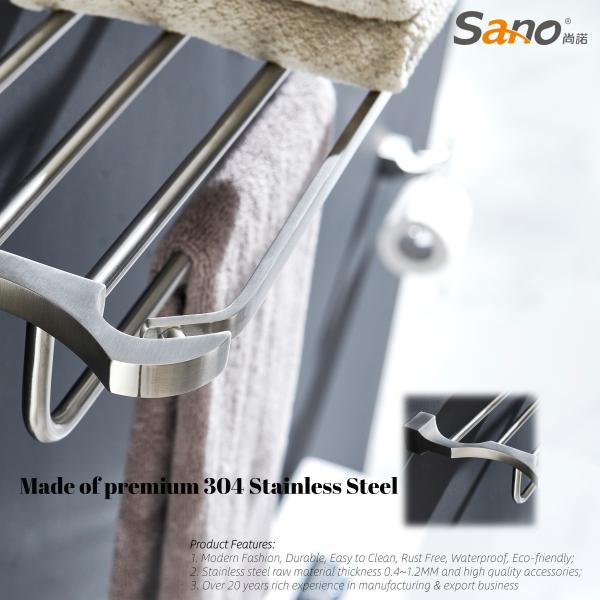 Домашней вешалка полотенца нержавеющей стали шкафа полотенца SS 304 современной установленная стеной