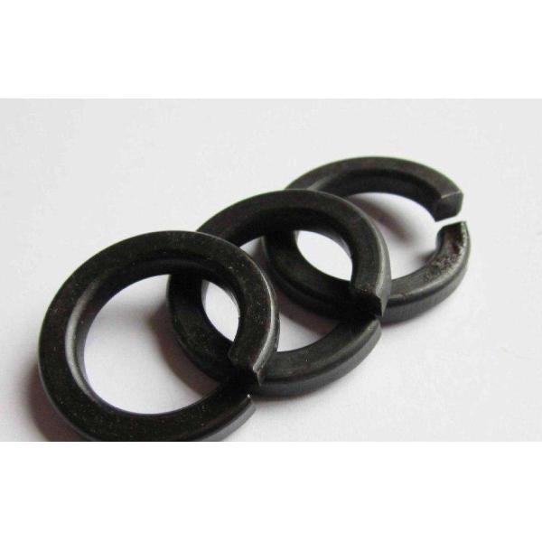 White / Yellow Zinc Split Lock Washer , Belleville Disc Spring Washer Carbon Steel