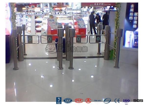 Low Noise Electric Swing Gates Stainless Steel Entrance For Motorcar Control