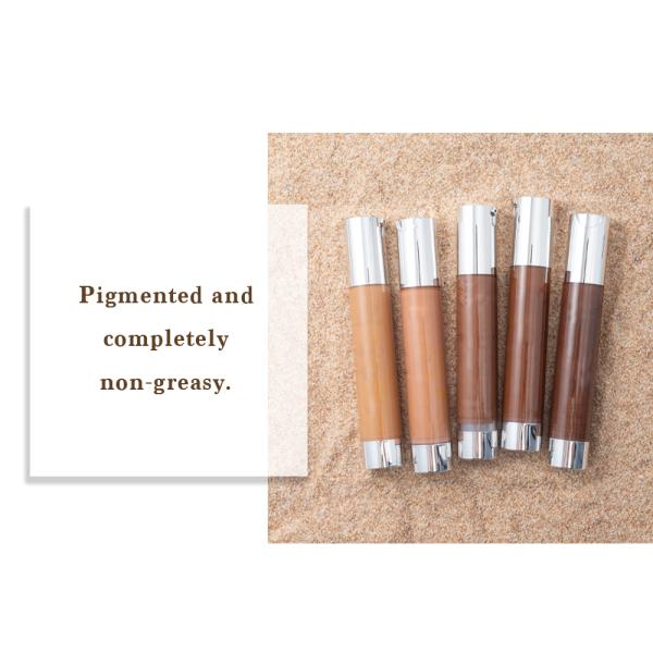 Cosméticos de maquillaje de lujo de marca privada a prueba de agua mineral Fundación vegana Fundación de belleza