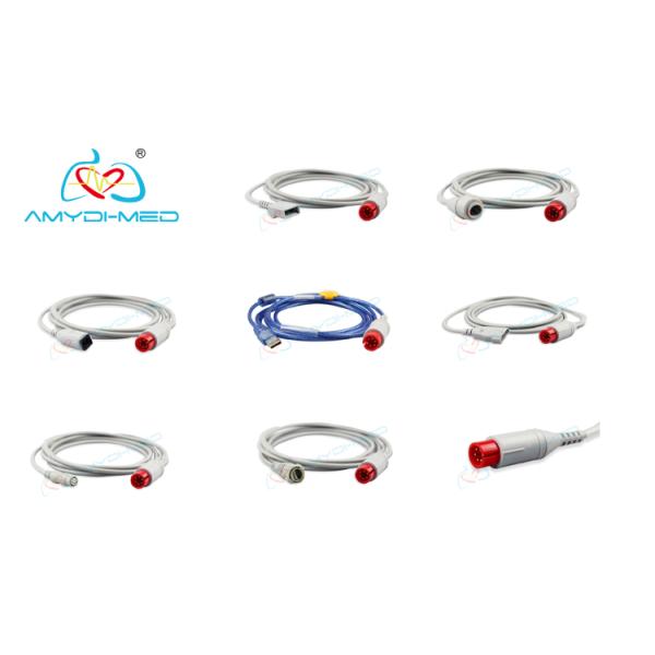 Reusable Sterilizable GE IBP Cable 11 Pin 0.35m Mindray Ibp Cable For Seamless ICU