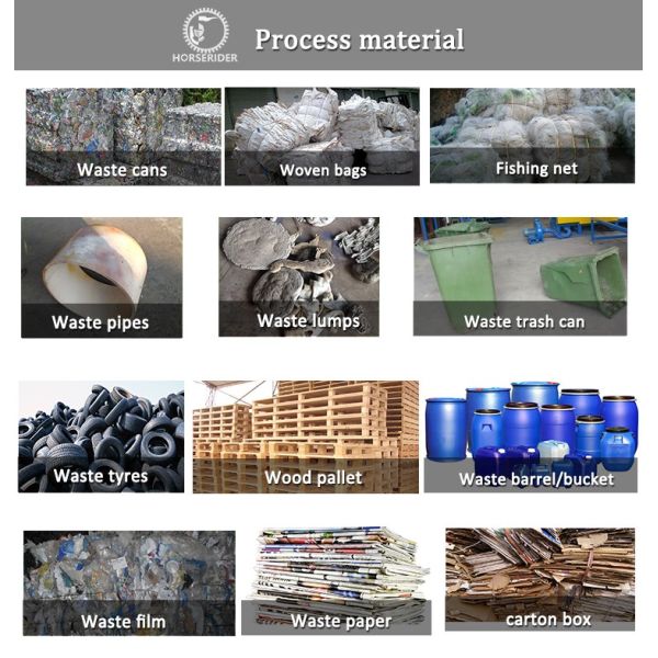 Plastic Shredder Plastic Crusher Plastic Grinder Machine Machinery Equipment Plastic Washing Line Plastic Pelletizing Line Plastic Shredder Machine Plastic Strap Line Waste Treatment System Plast