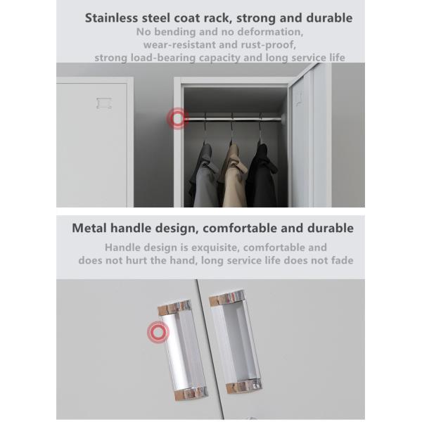 Powder Coated Steel Single Door Locker Rust Proof For Office